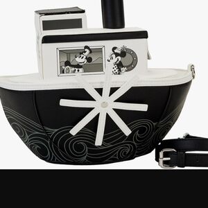 Loungefly Black and White Steamboat Bag